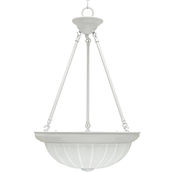 Milano 3-Light Chandelier in White A2015P-1