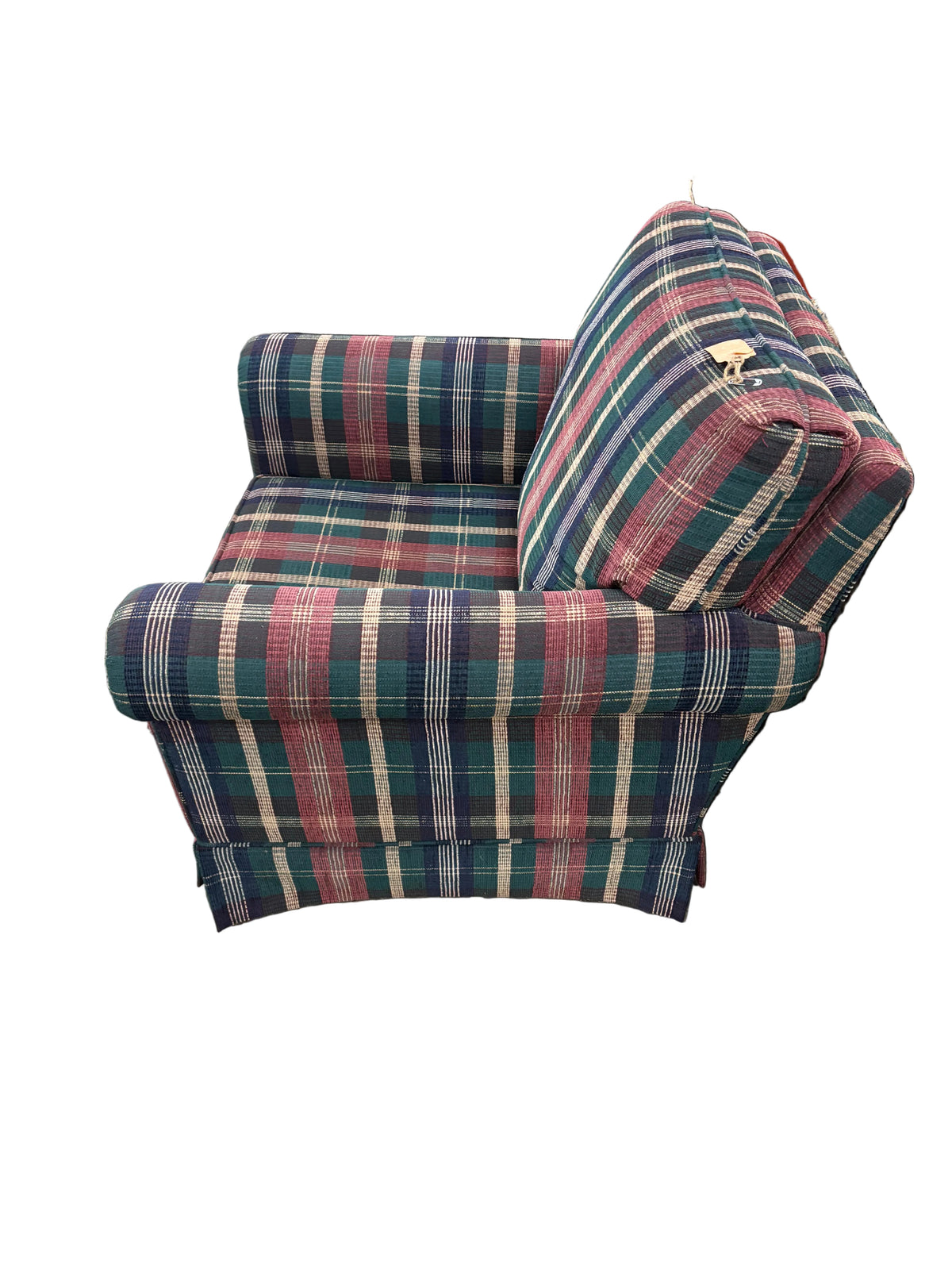 Traditional Plaid Armchair