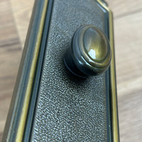 Flat Ornate Door Plate with Knob, 8525U59