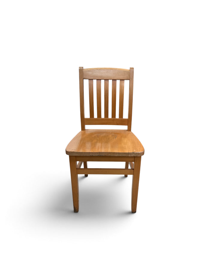 Wooden Restaurant Slat Back Chair