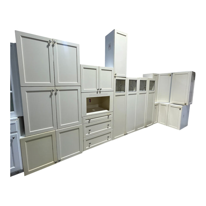 Cameo Beige Upper Kitchen Cabinet Set