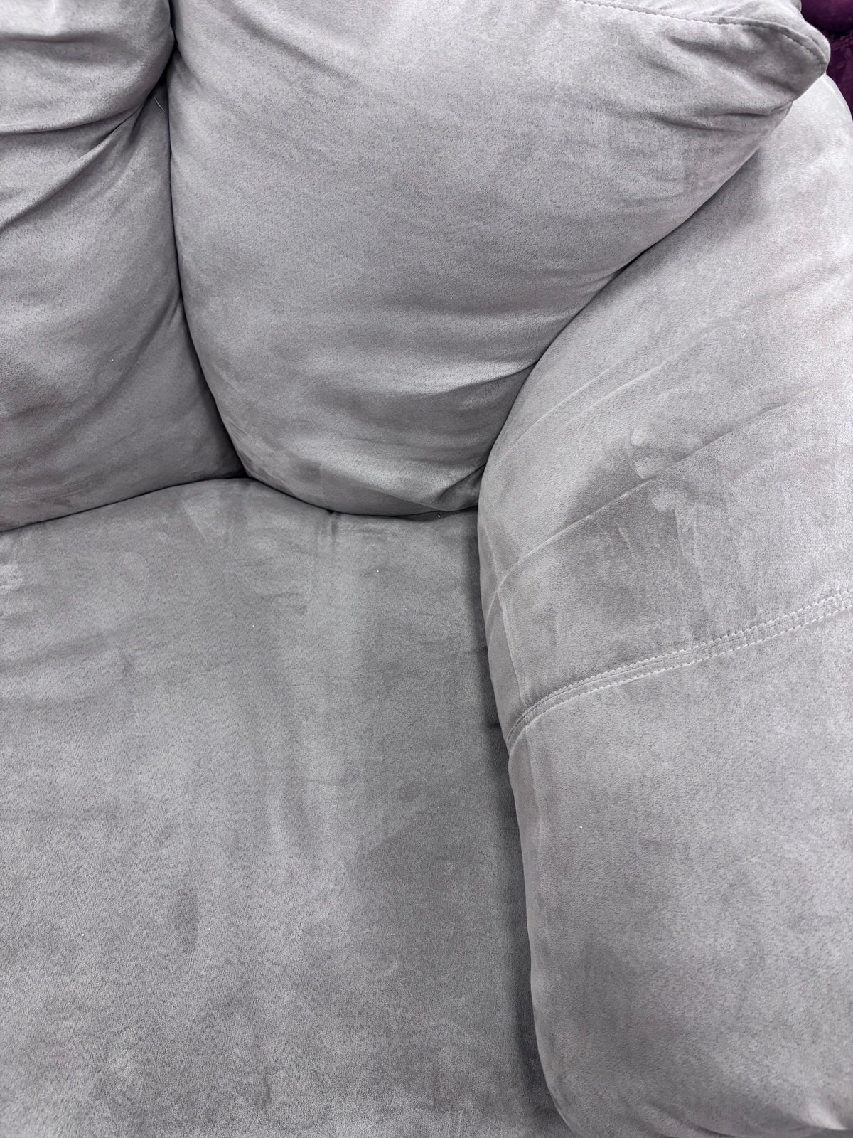 Plush Taupe Loveseat