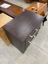 Modern Dark Chocolate Brown Nightstand