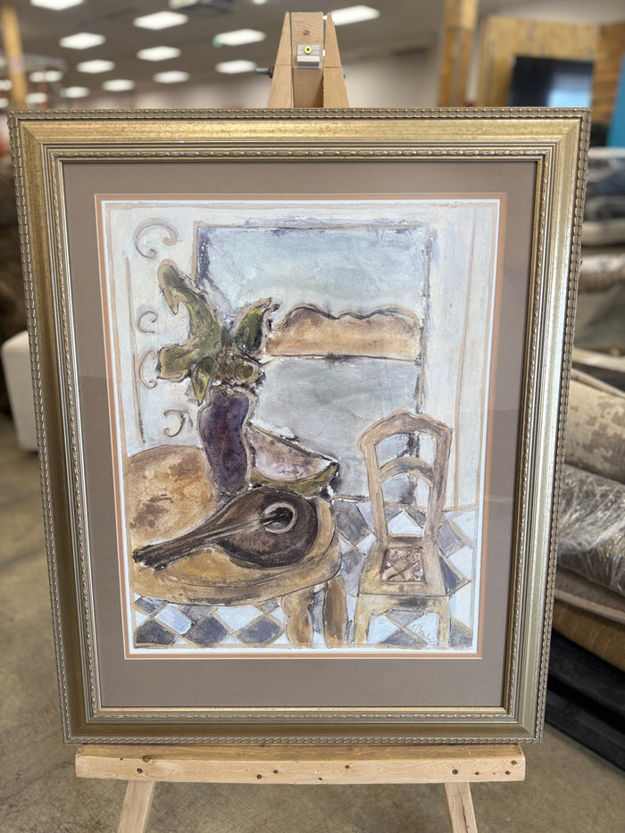 "Mid Century Water Color Art" Unknown Artist