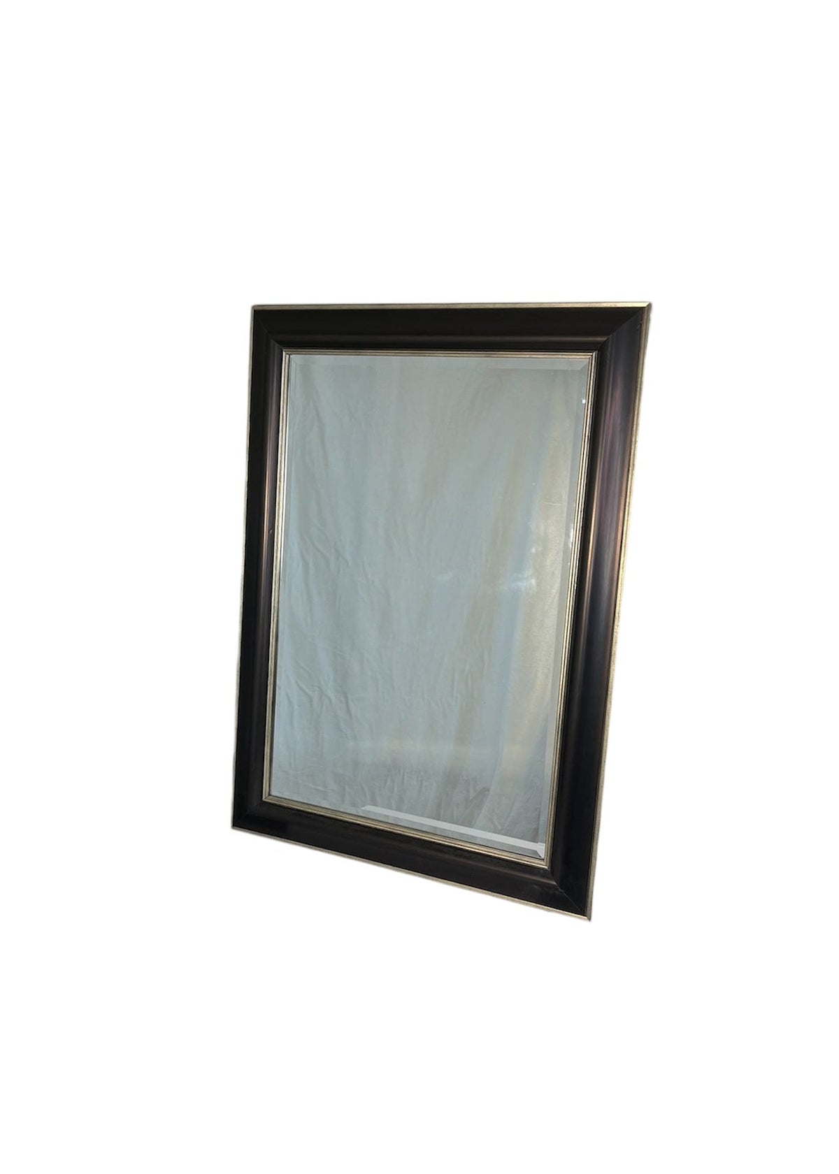 Dark Brown with Gold Trim Mirror