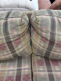Tartan Plaid Upholstered Sofa