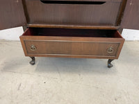 Sturdy Wood Buffet with Brass Hardware