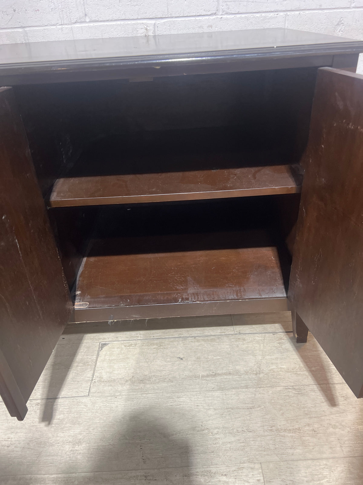 Expresso Brown Four-Door Storage Cabinet