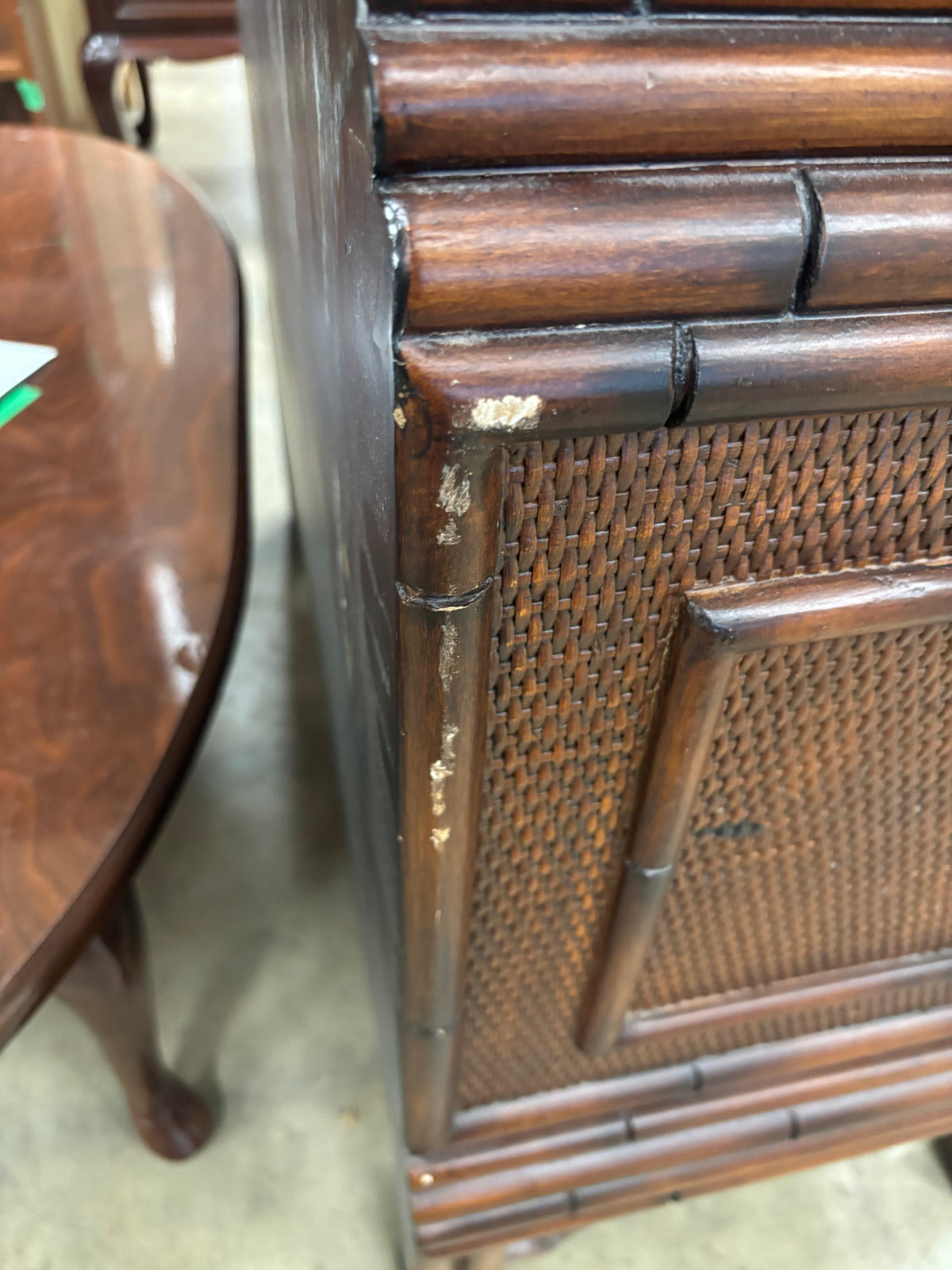 Vintage Mid-Century Three-Tiered Cabinet Desk