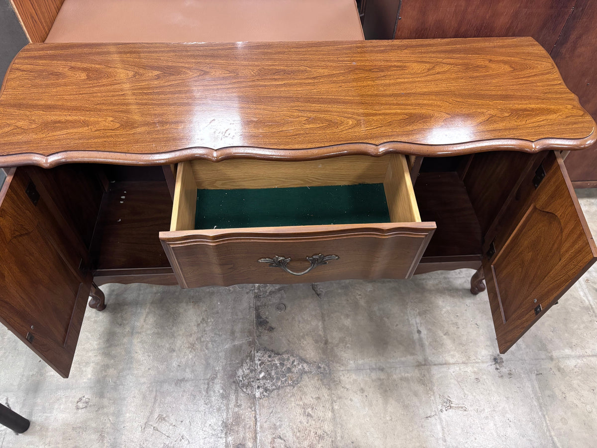 Vintage French Provincial Buffet with 2 Drawers