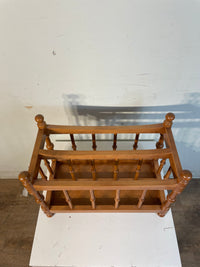 Vintage Roxton Maple Wood Magazine Rack