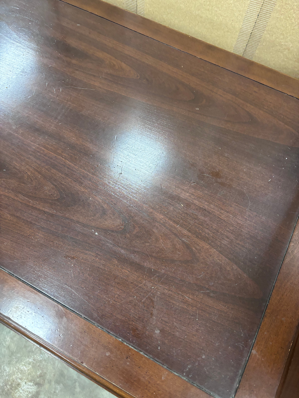 Dark Brown Wood Coffee Table