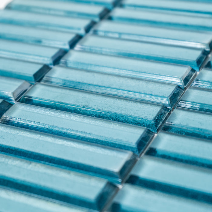 Crystal Mosaic Tiles - Turquoise Blue