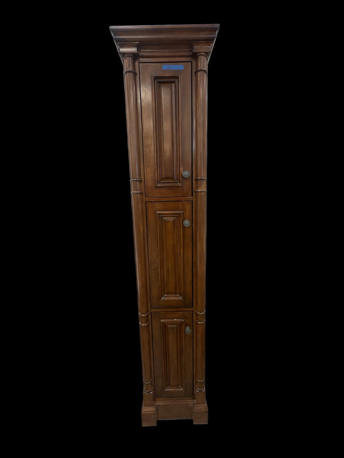 Dark brown storage cabinet