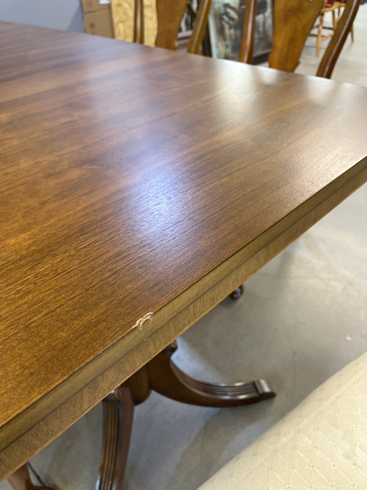 66"W Dining Table & 6 Chairs