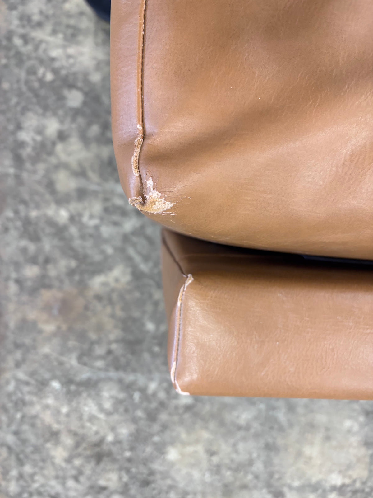 Modern Camel Leather Sofa