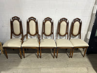 5 Brown Chair Set