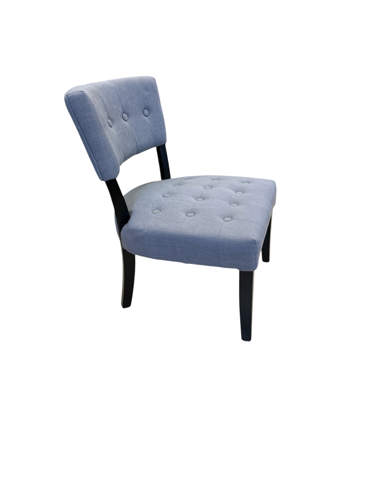 Grey Tone Tufted Upholstered Accent Chair