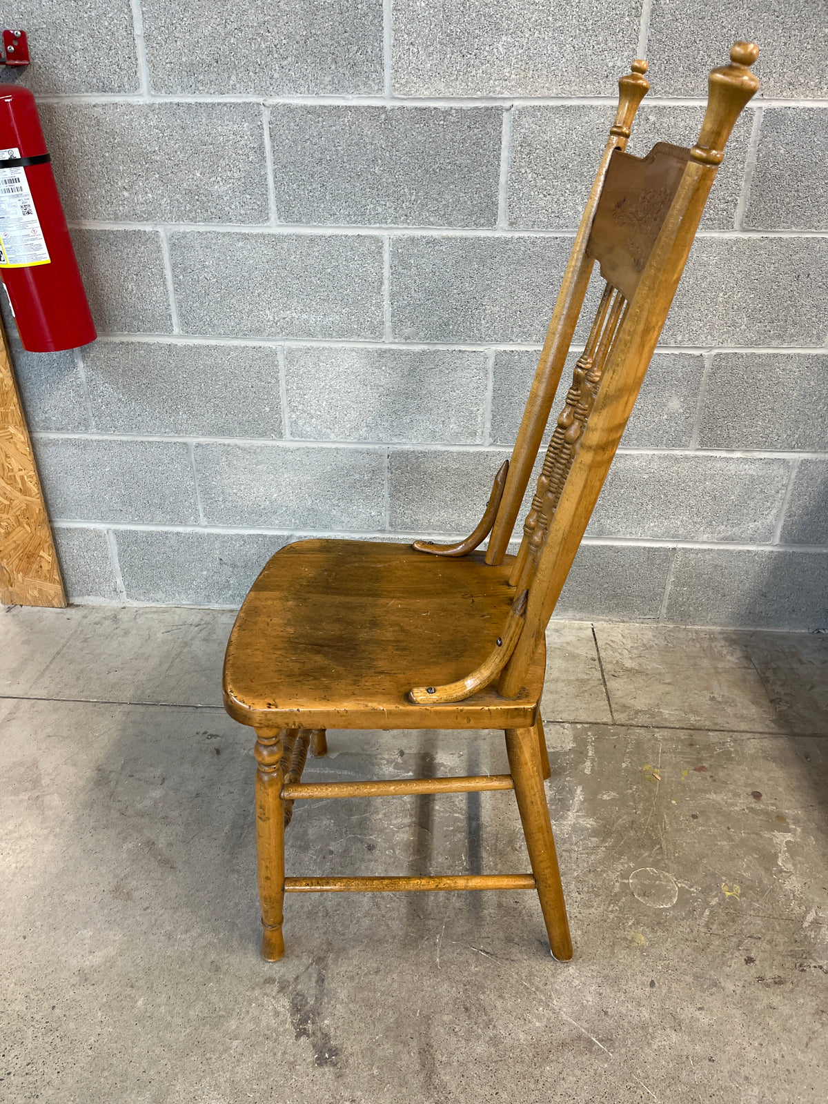 Solid Wood Press Backed Dining Chair