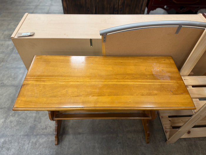 Small Honey Brown Wooden Table
