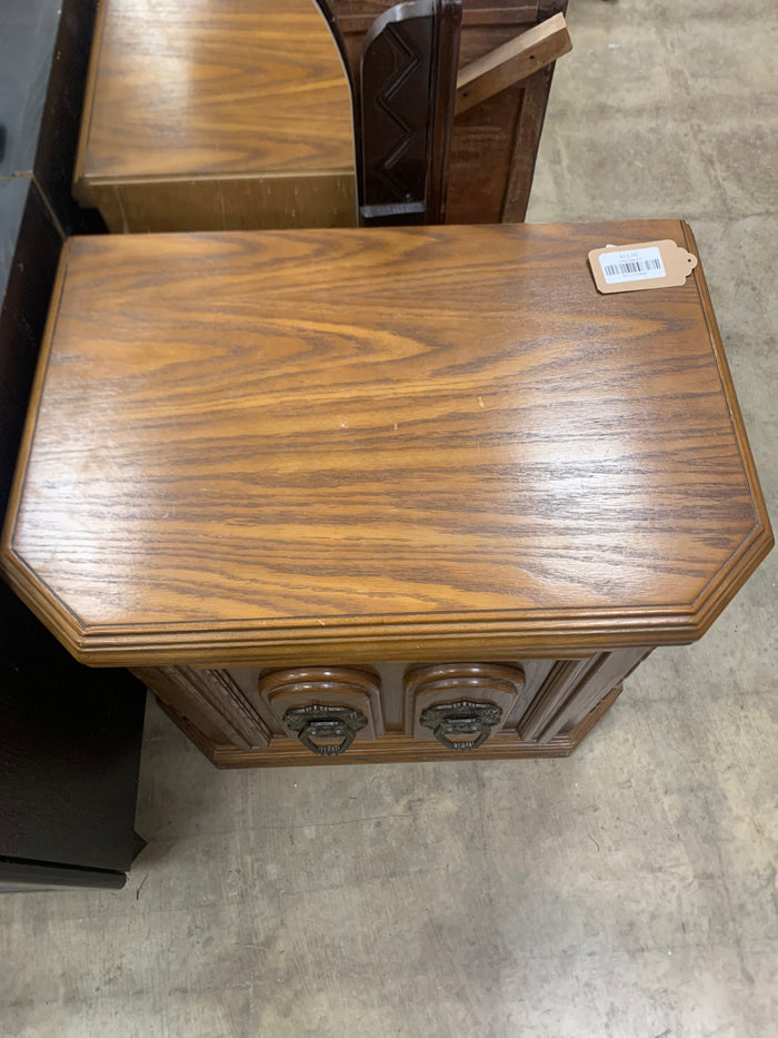 Nightstand With Brass Handles