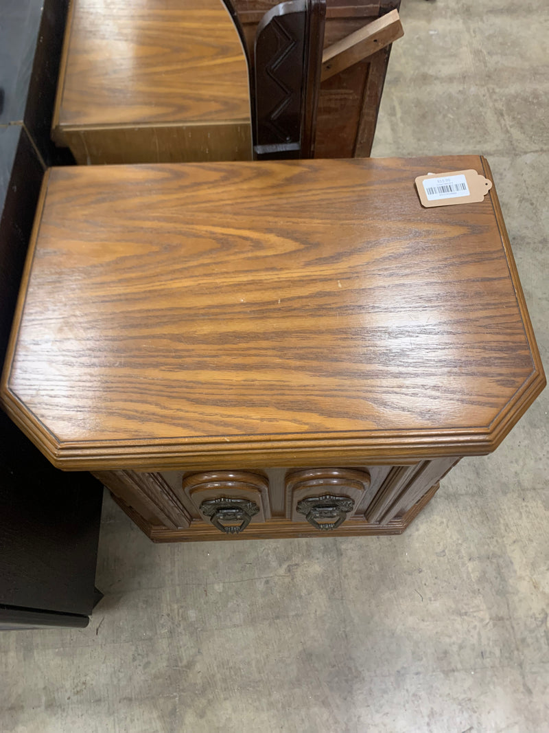 Nightstand With Brass Handles