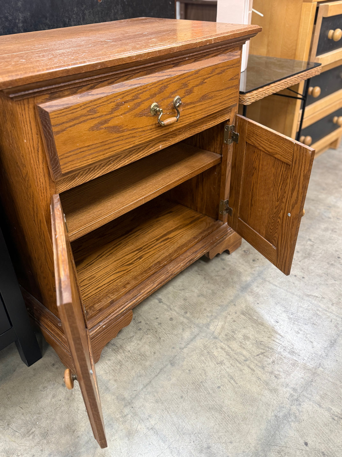 Medium Sized Honey Brown Nightstand
