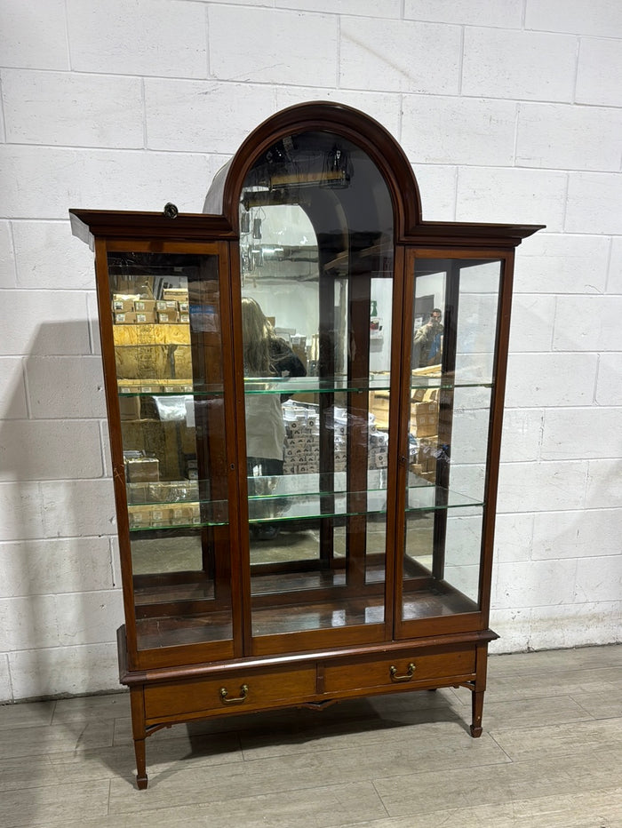 Dome Top Vintage Glass Cabinet