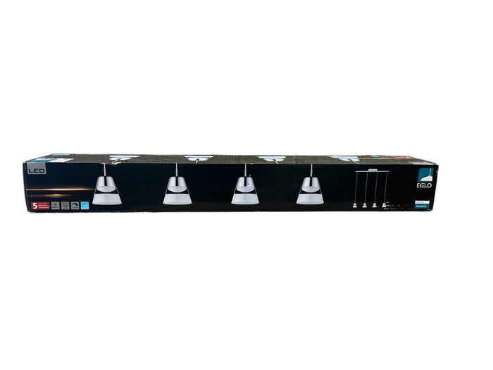 Eglo Pancento LED Light Chrome Finish W/ Satin & Clear Acrylic Shade