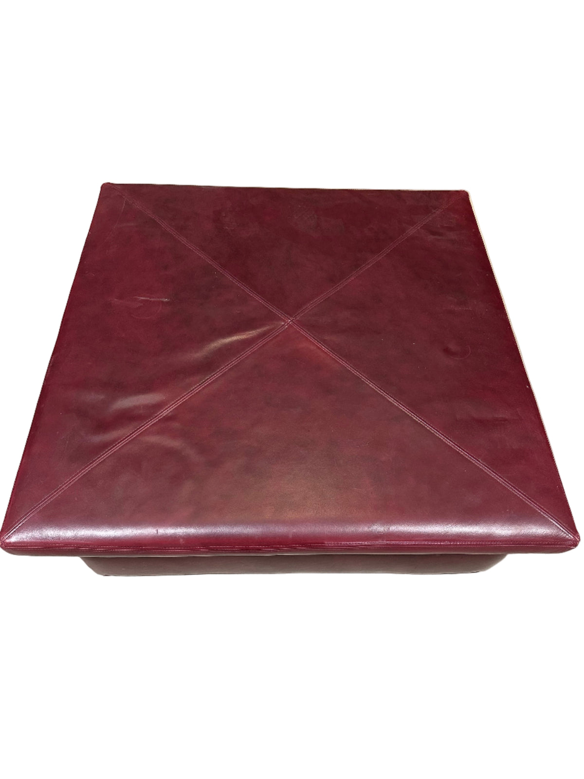 Striking Red Ottoman