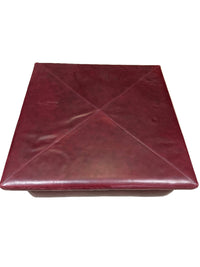 Striking Red Ottoman
