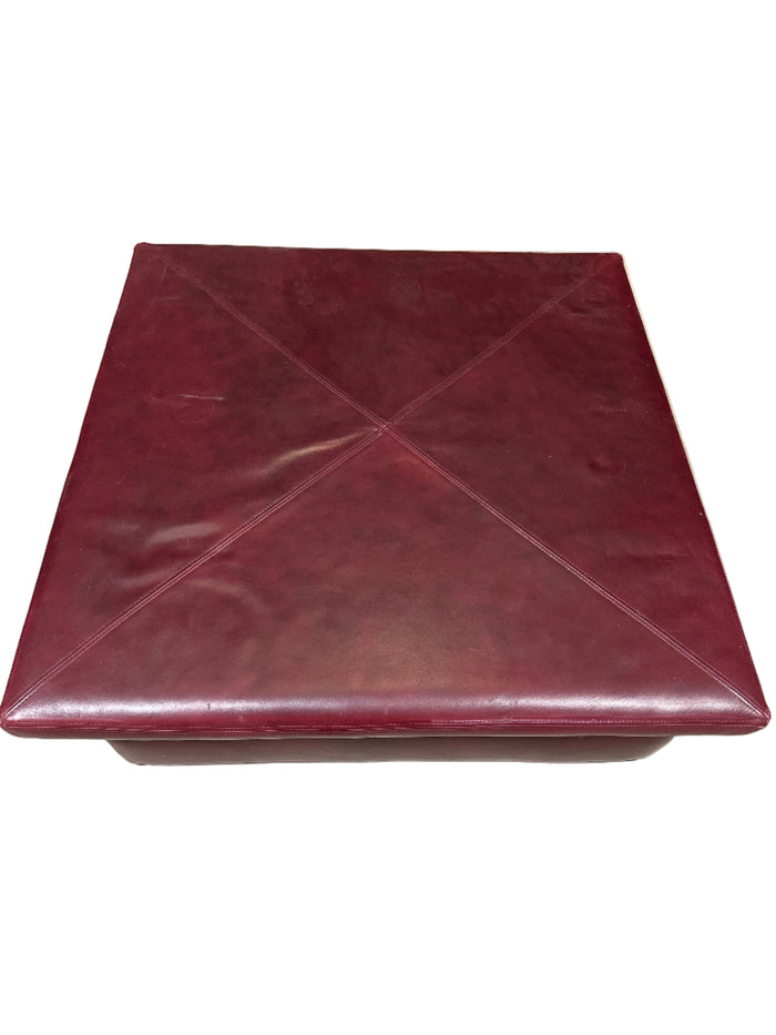 Striking Red Ottoman
