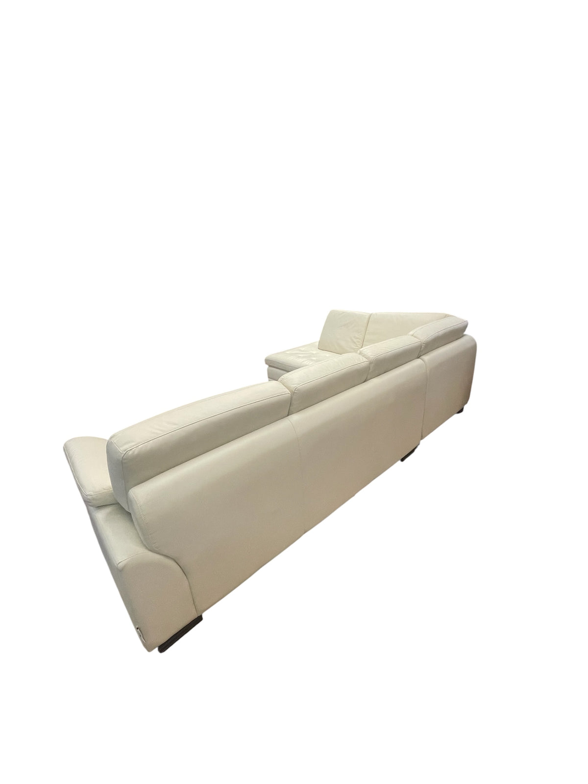 L-Shape Faux Leather Sofa