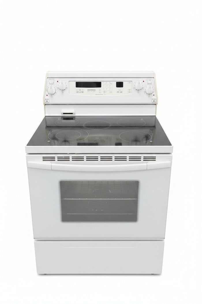 White KitchenAid Electric Range Stove