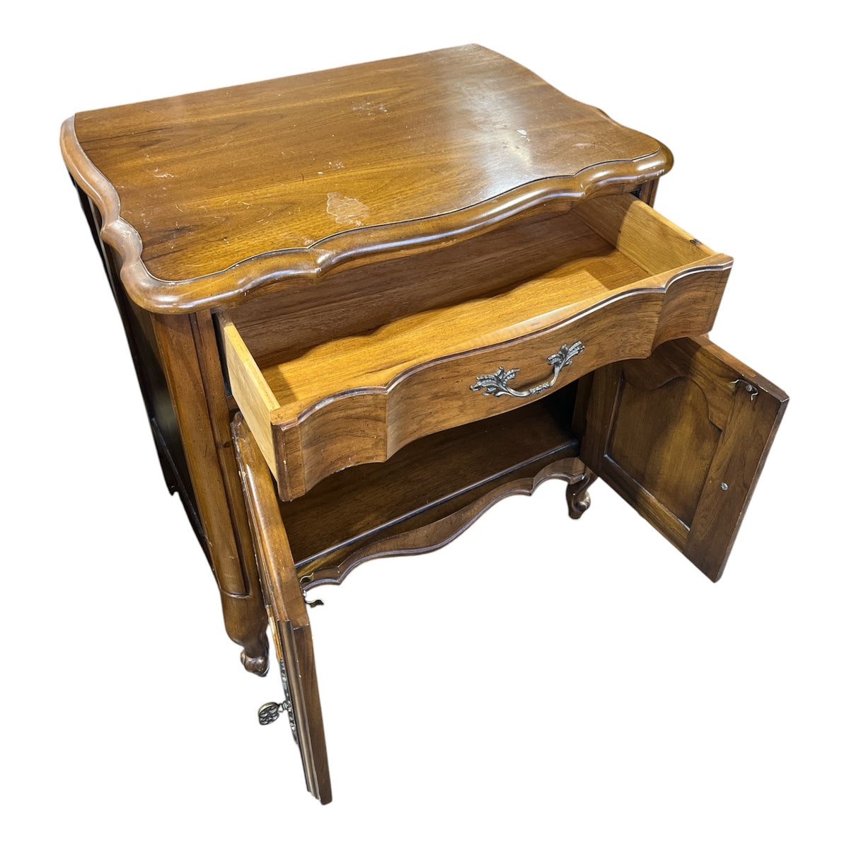 WHITE Provincial Night Stand
