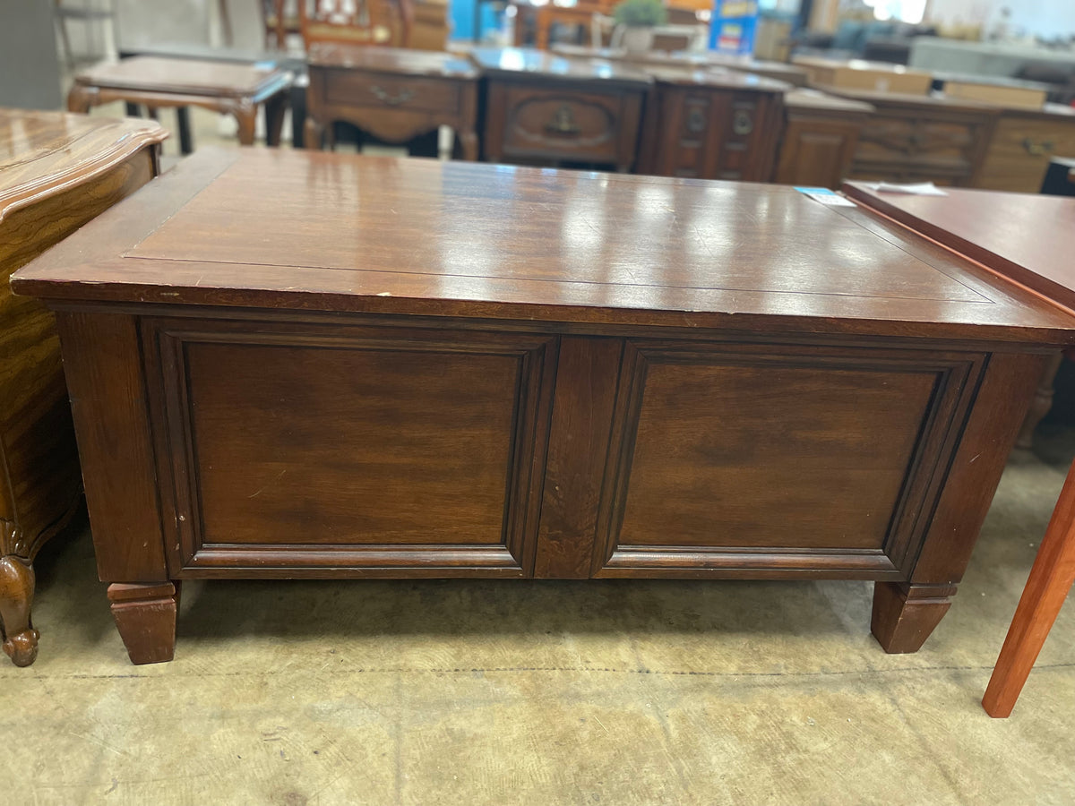 Dark Brown Wooden Chest