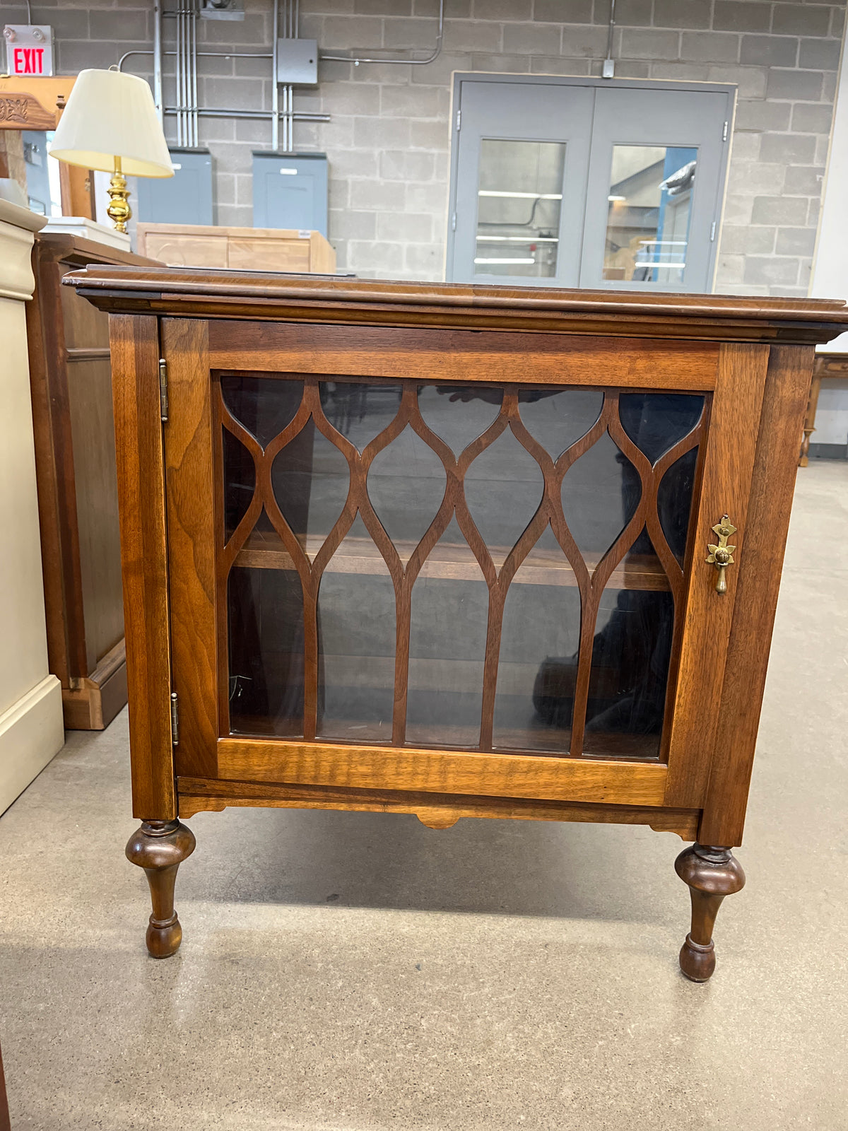 48"W Desk with Built-in Cabinets