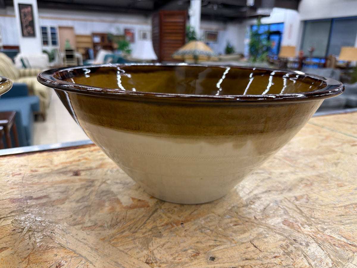 Thomas Aitken Stoneware Olive Coloured Bowl