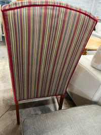24"W Fabric Armchair with stool