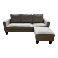 Modern Lounge Sectional w/ Ottoman