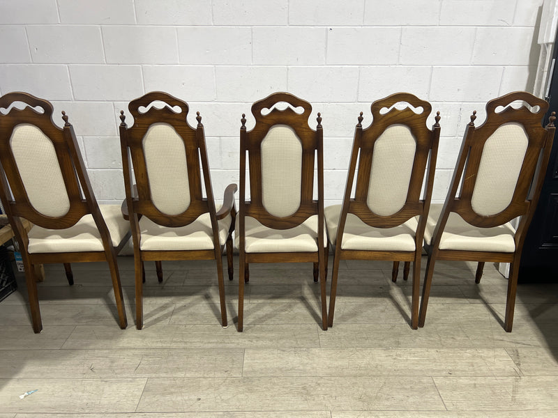 4 Brown Chair Set