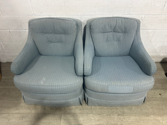 Bluey Arm Chairs - A set of two