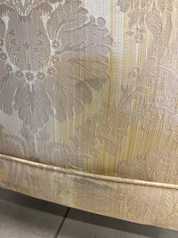Yellow Floral Pattern Armchair