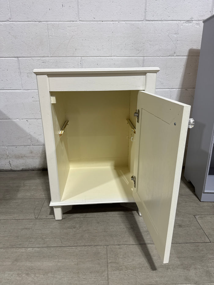 White Bed Side Table/Cabinet