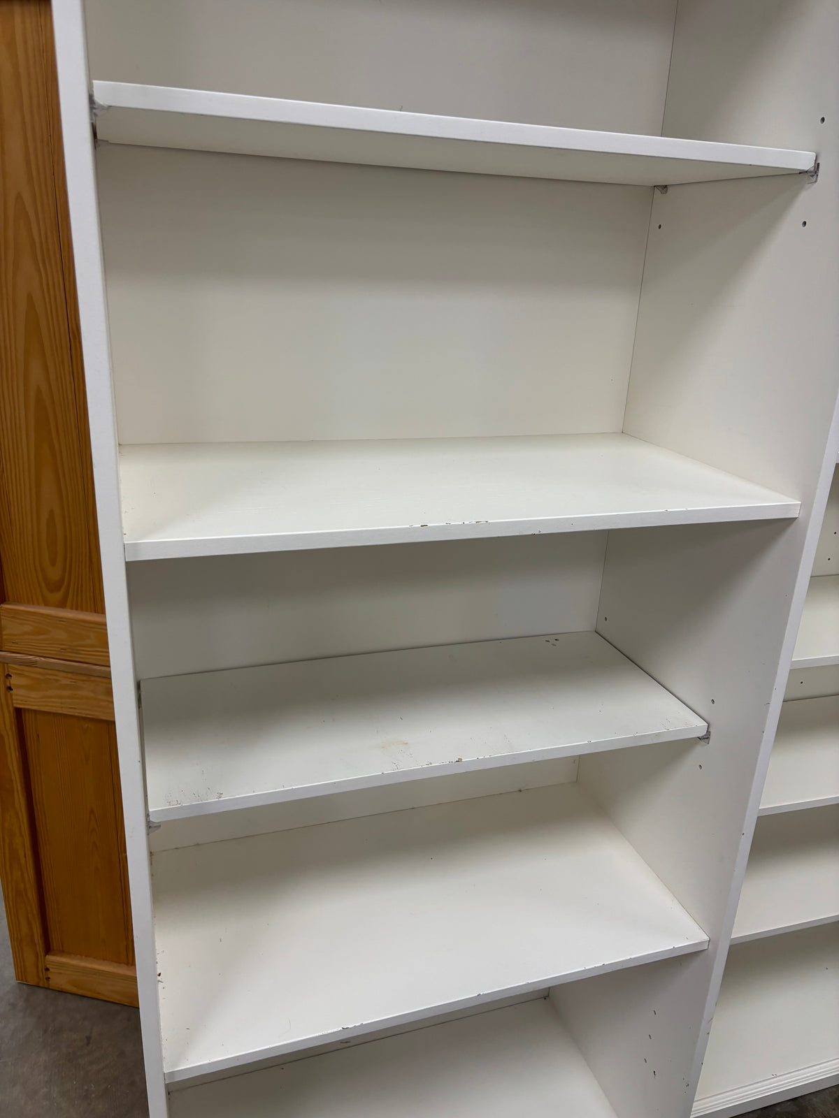 Large White Wooden Bookshelf