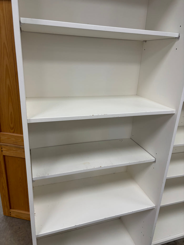 Large White Wooden Bookshelf