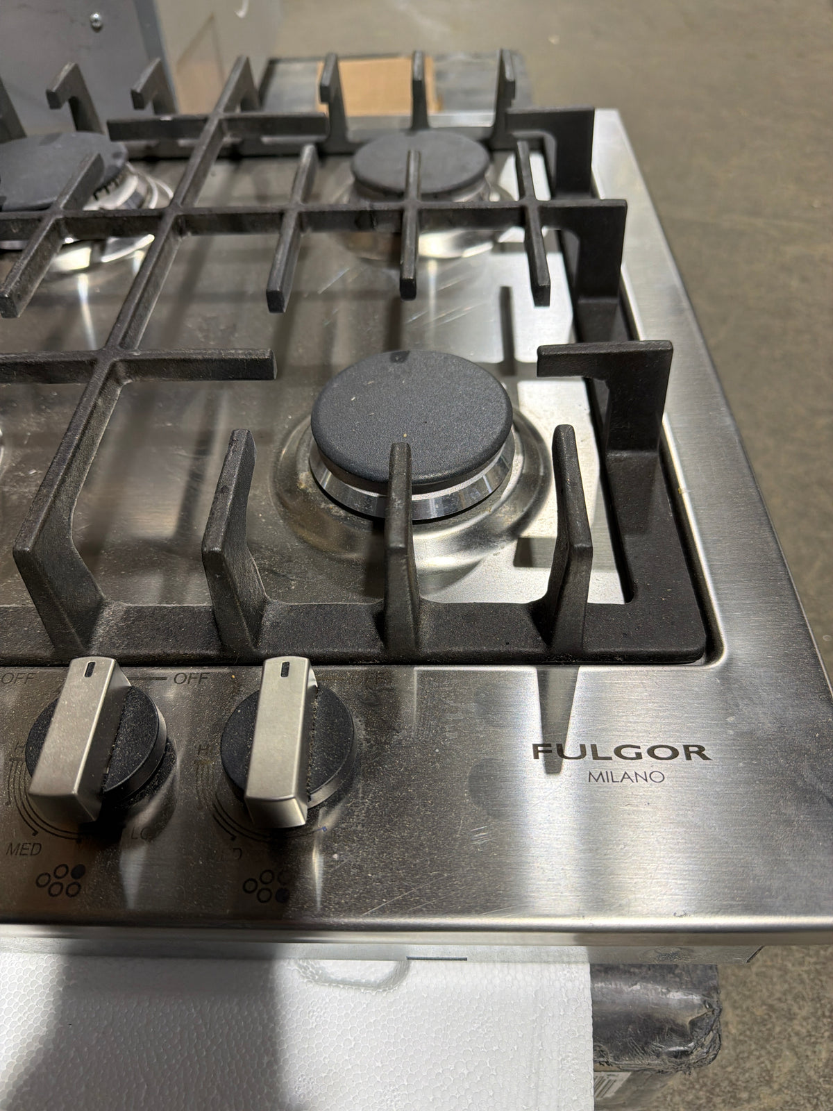 FULGOR Milano Gas Cooktop in Stainless Steel