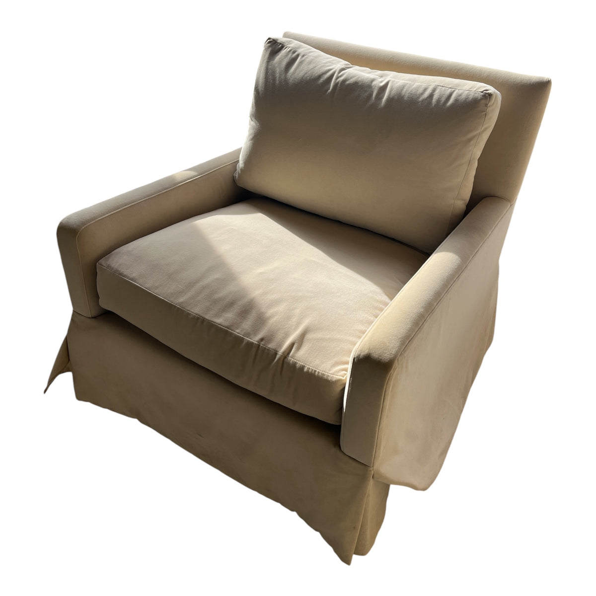 Ivory Slipcover Armchair