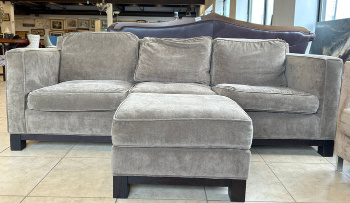 Micro-fiber Brown Sofa