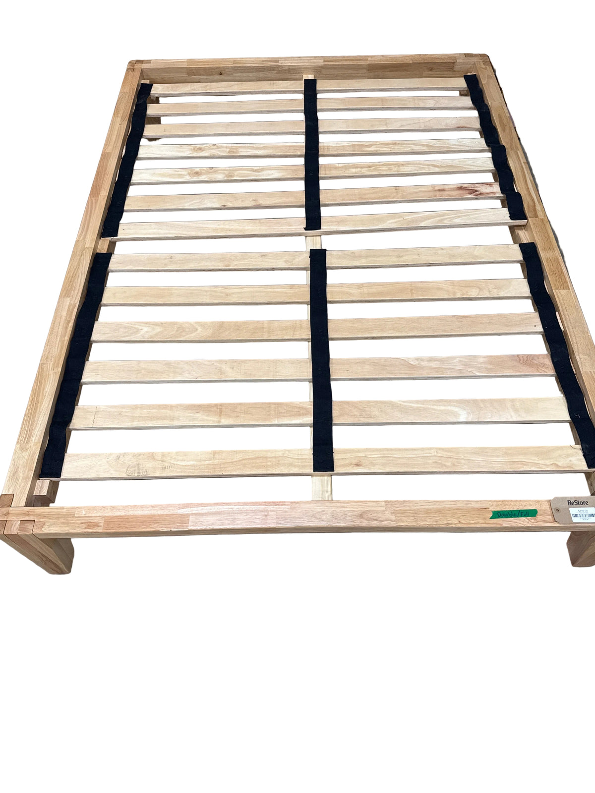 Silk And Snow Wooden Double/Full Bed
